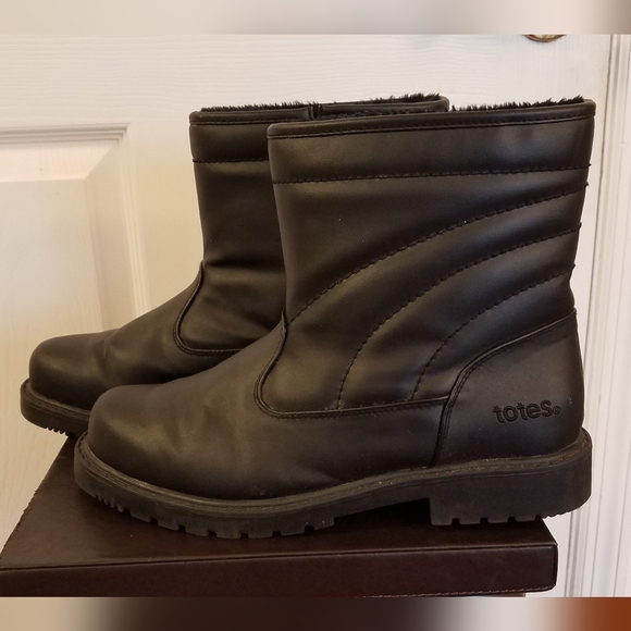 Totes Men's Snow Luke Winter Boots Zipper Weatherproof Commuter Size 9 - Picture 7 of 15
